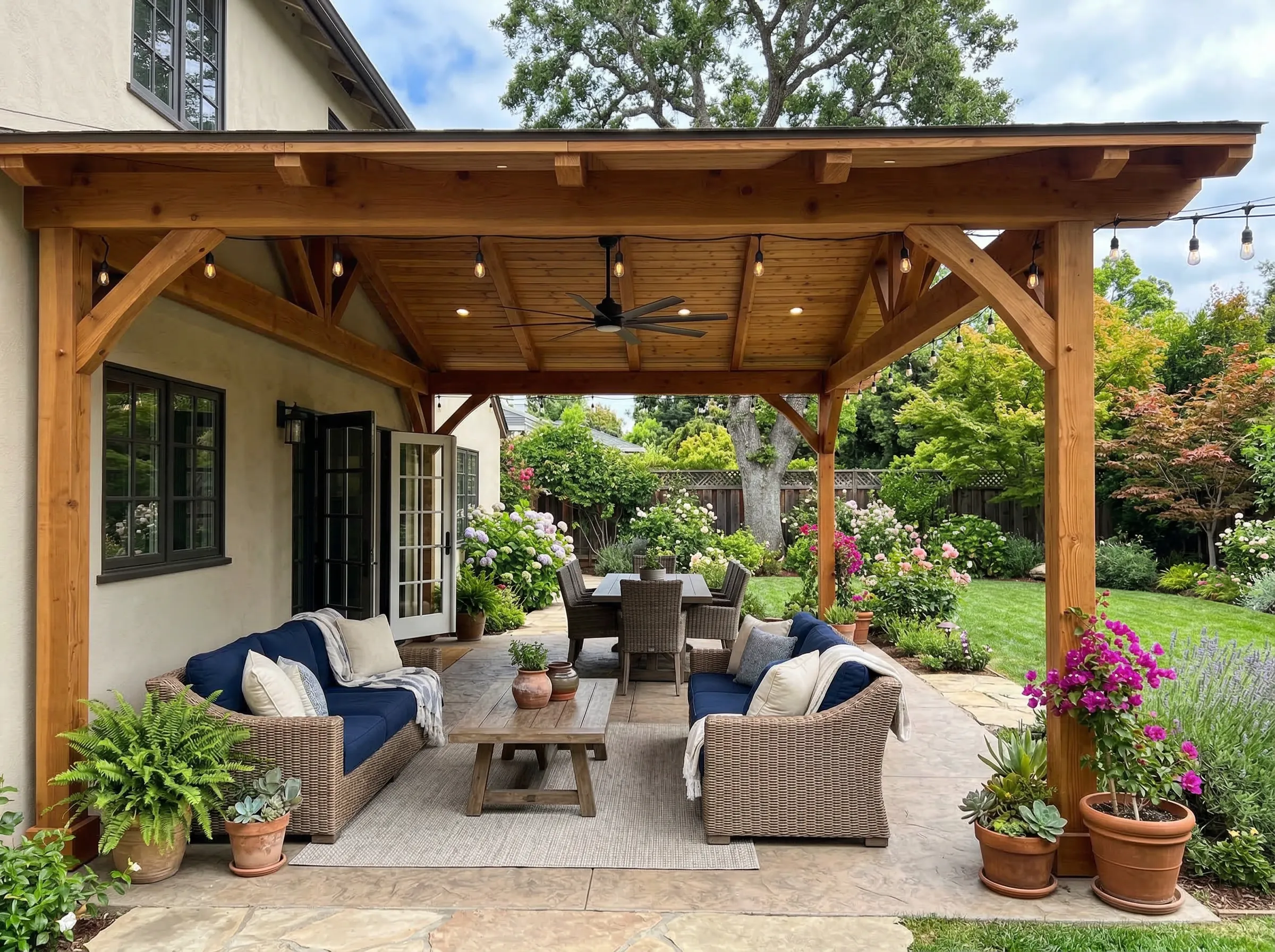 Patio cover and roof installation in Johns Creek, GA
