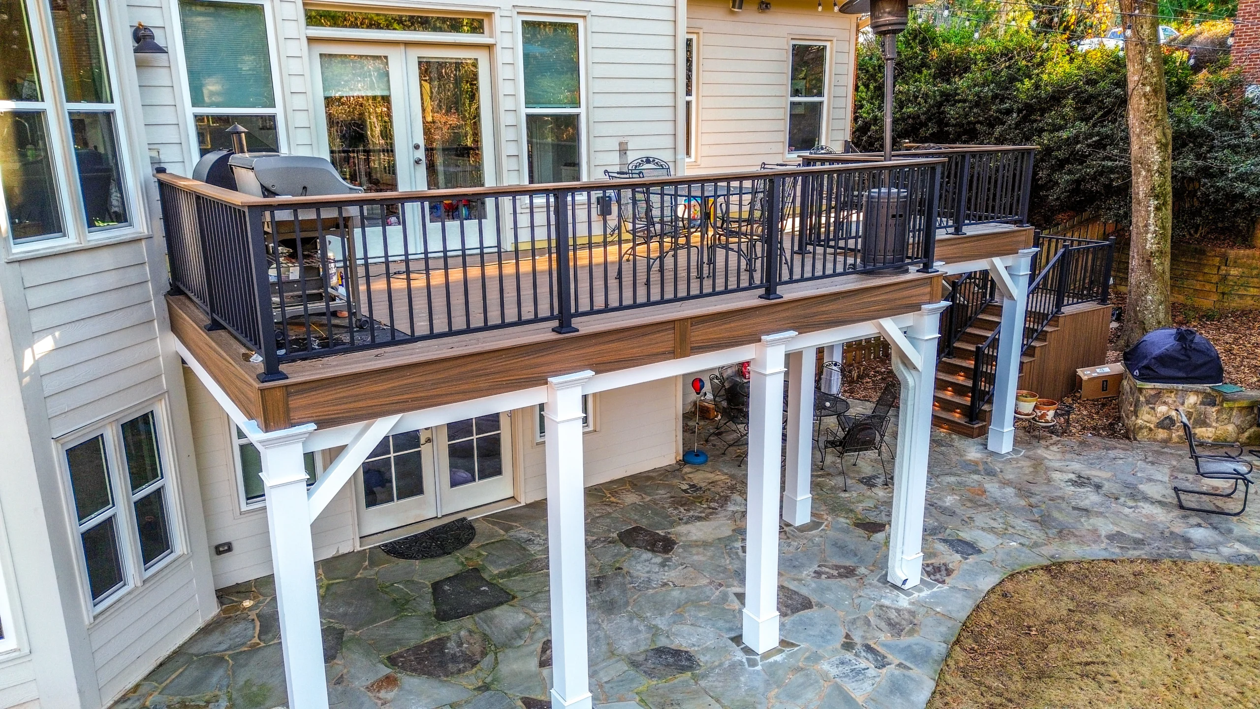 Custom deck installation in Johns Creek, GA