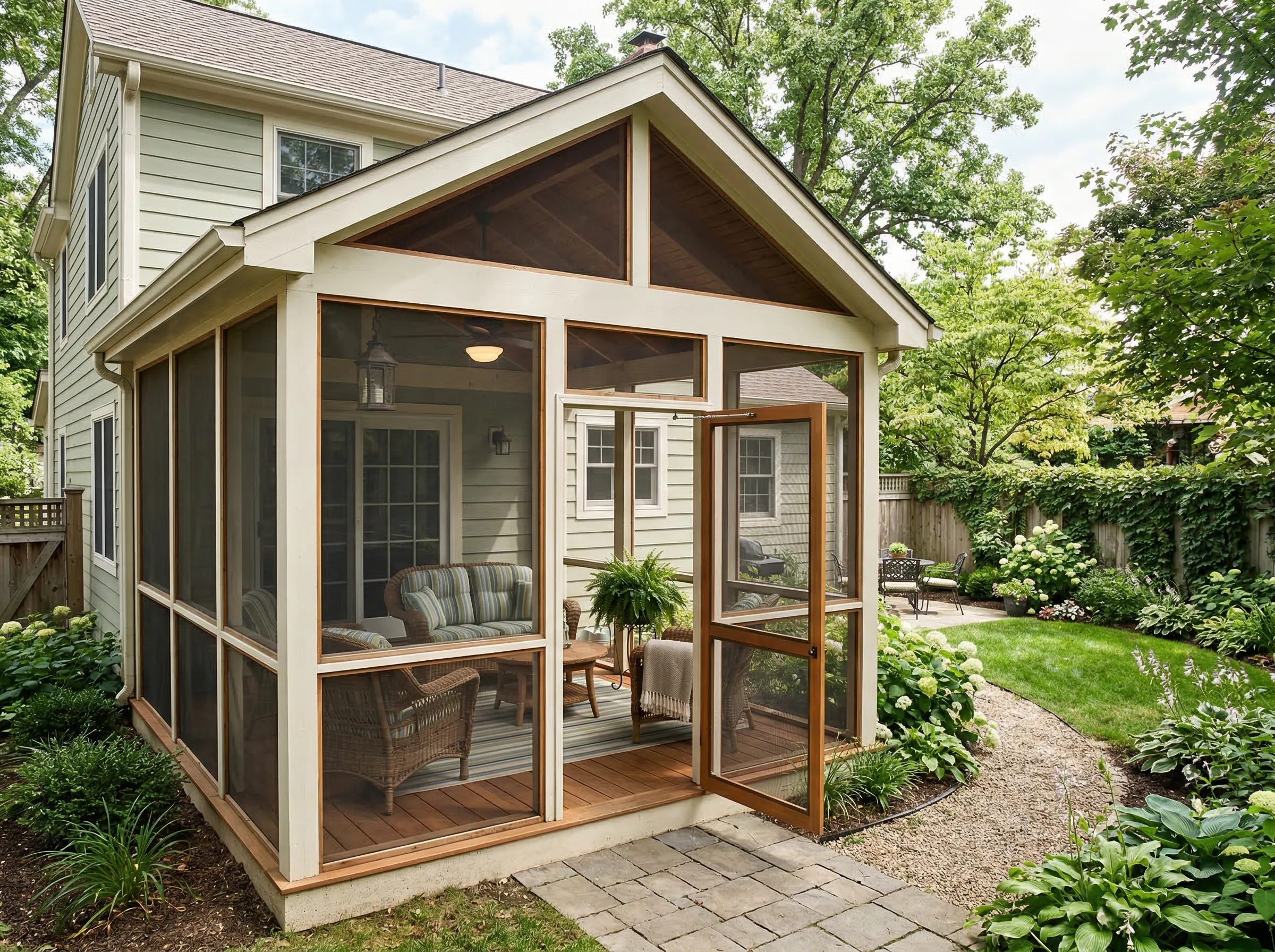 Screened enclosure construction in Johns Creek, GA