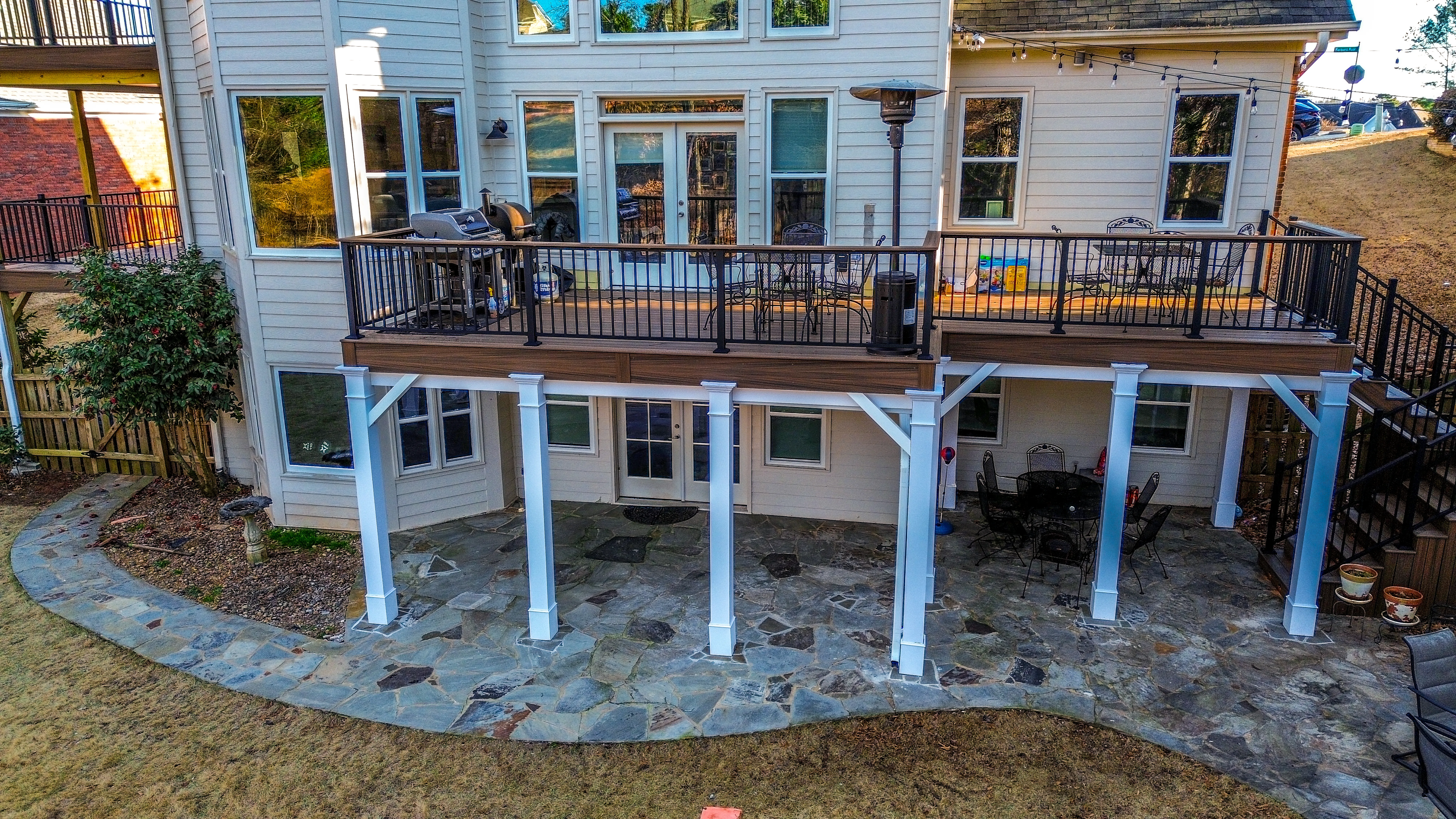 Custom deck installation details in Johns Creek, GA