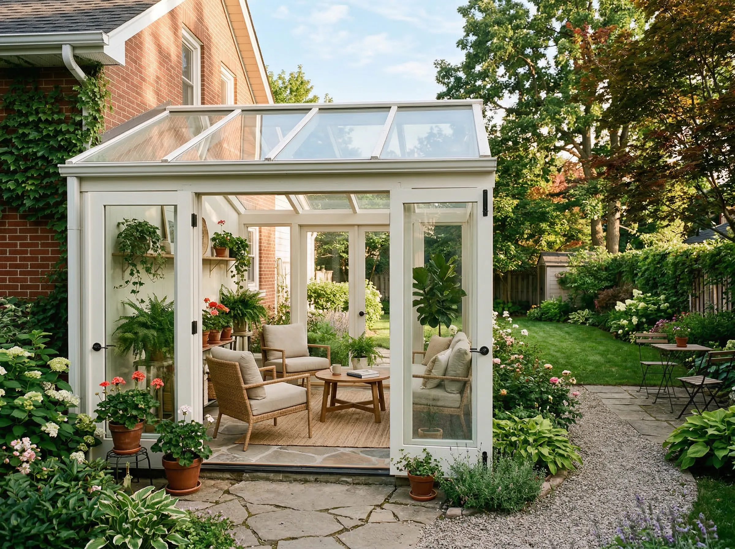 Glass room construction in Johns Creek, GA