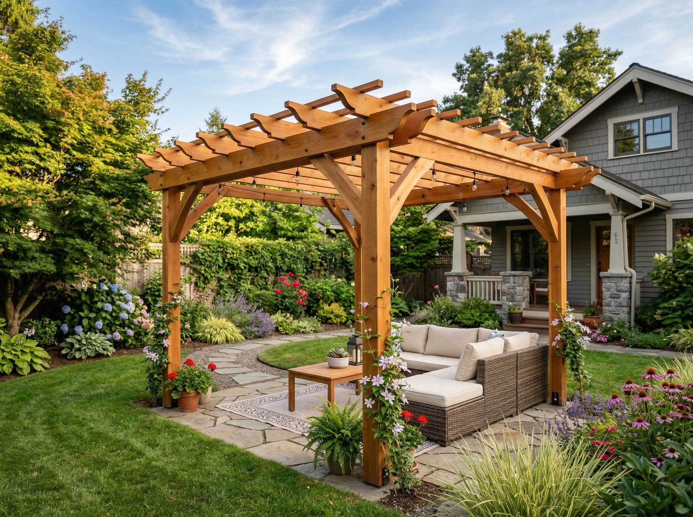 Custom pergola installation in Johns Creek, GA