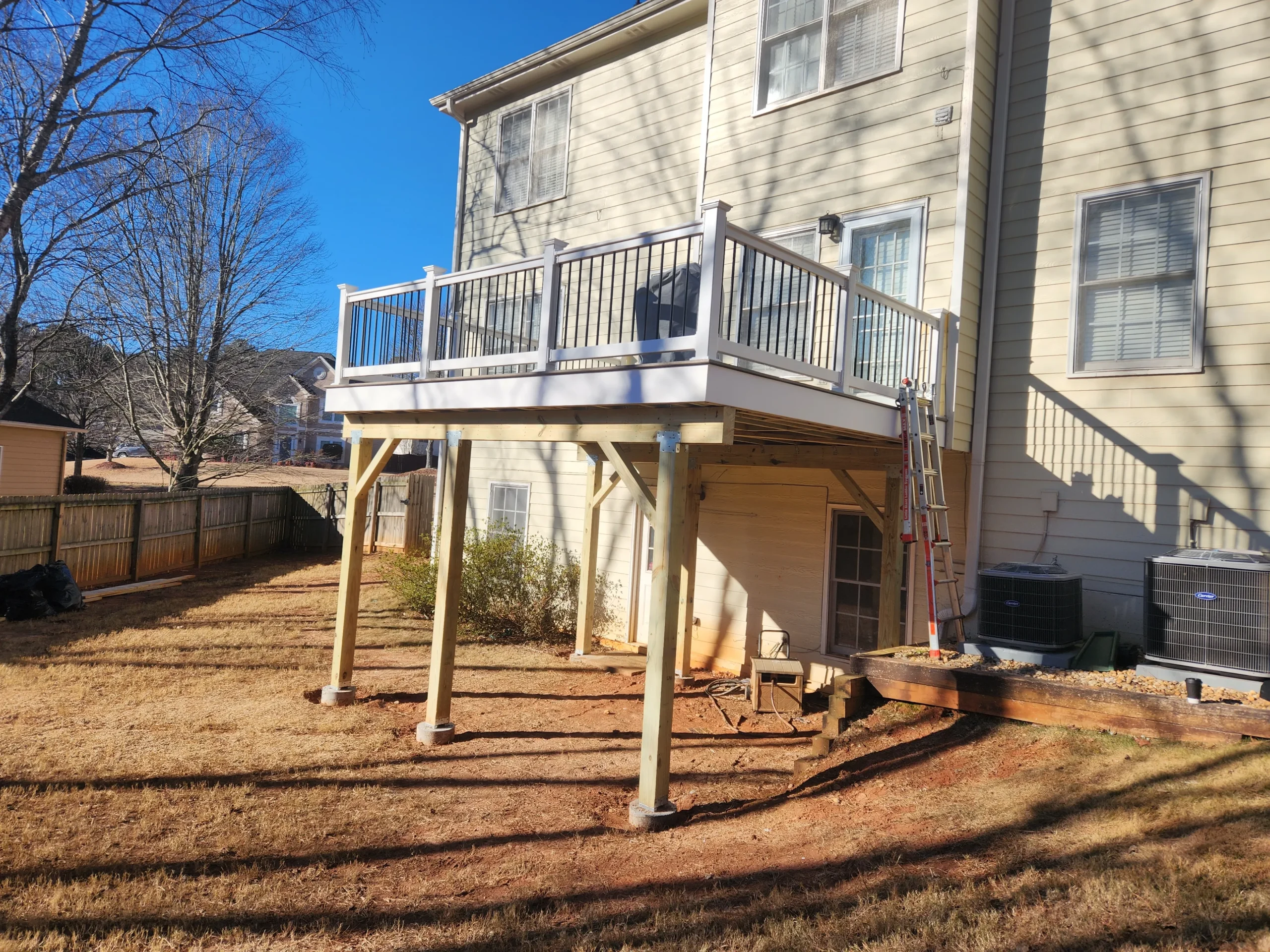Deck framing in Johns Creek, GA