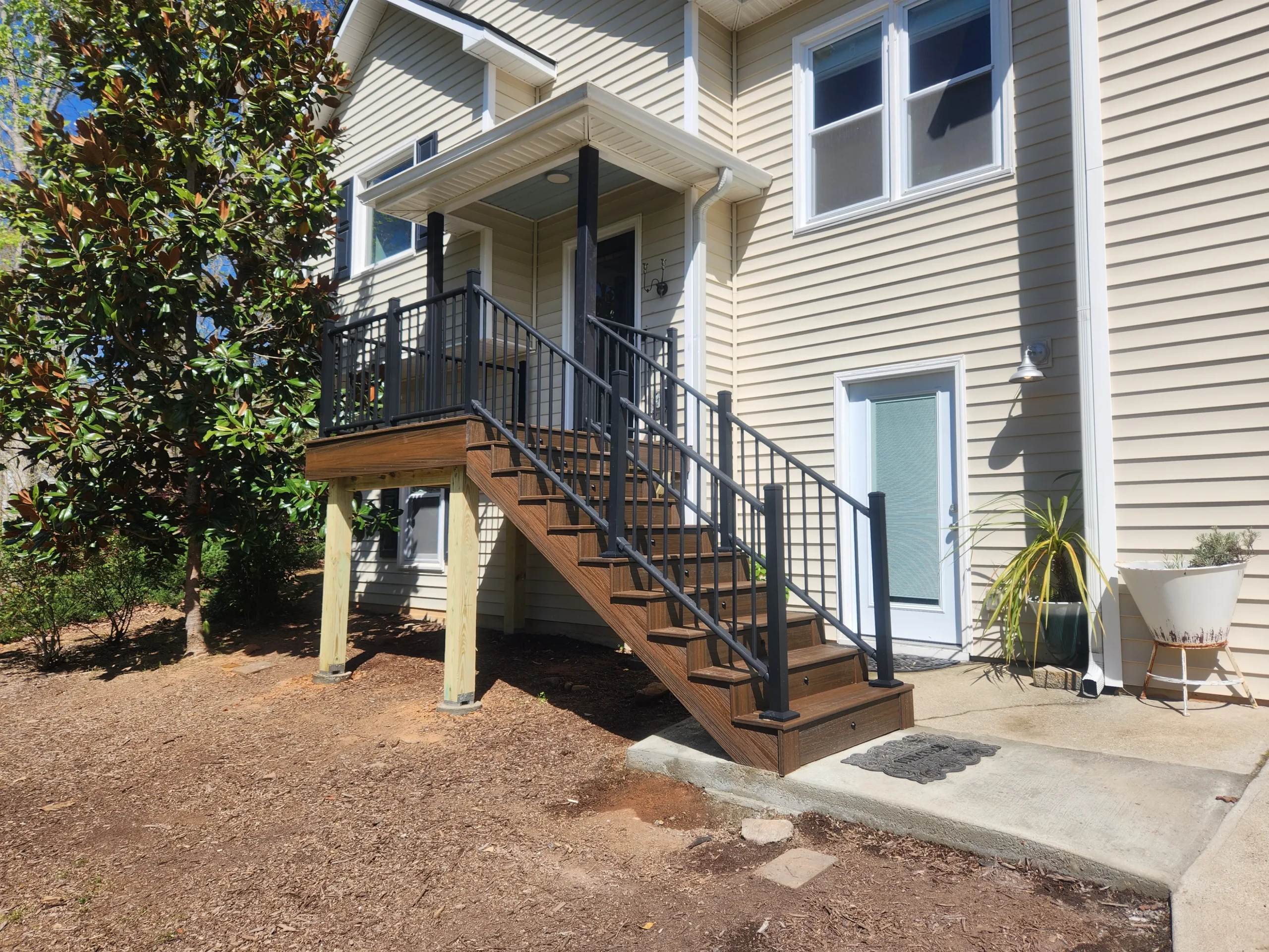 Multi-level custom deck in Alpharetta, GA