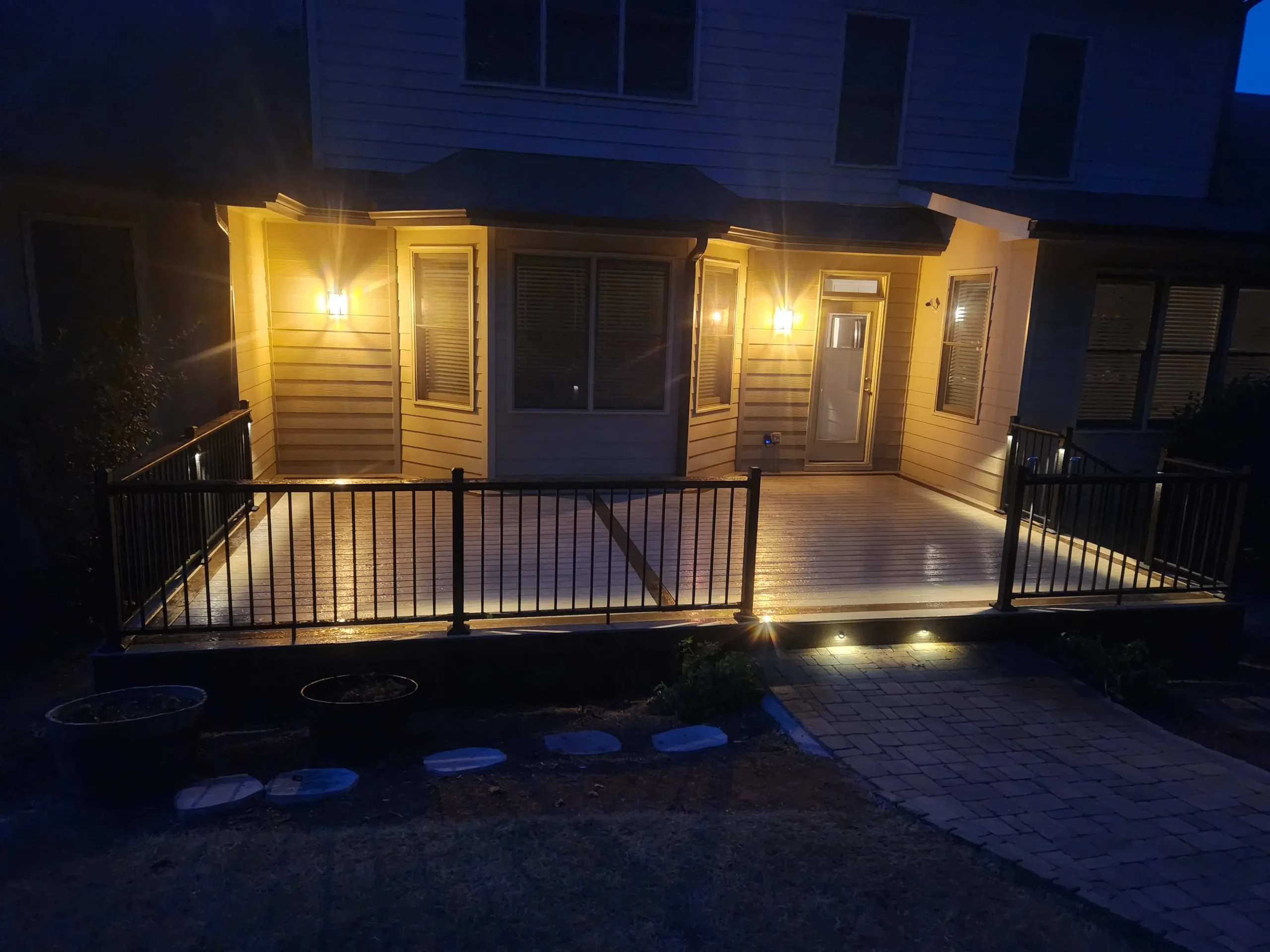 Wood custom deck in Alpharetta, GA