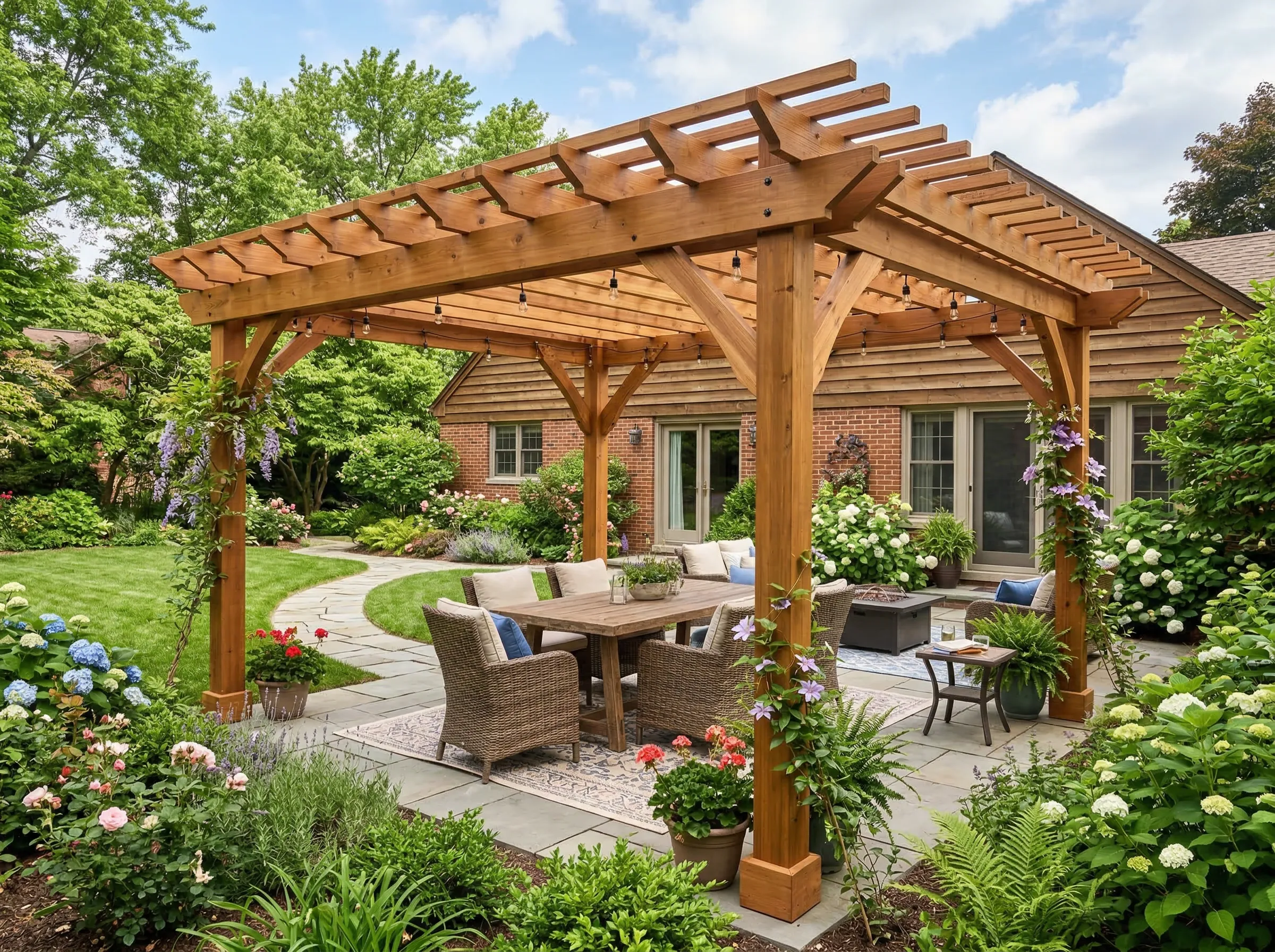 Outdoor shade structure pergola Johns Creek